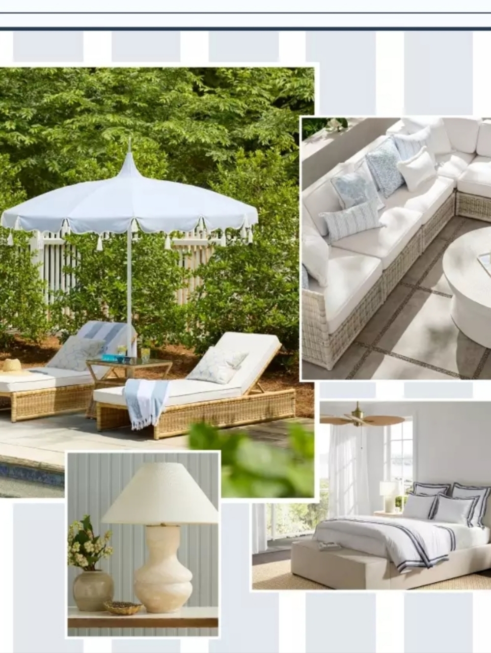 NWT Serena & Lily Pewter Highland Knot 20" Square Pillow Cover - Gray and White